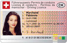 Reproduction du permis suisse